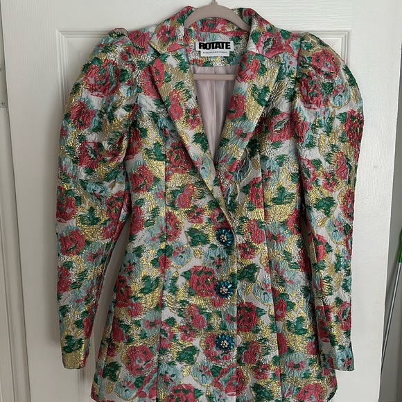 Rotate by Birger Christensen Floral 3/4 Length Jacket - Picture 1 of 4